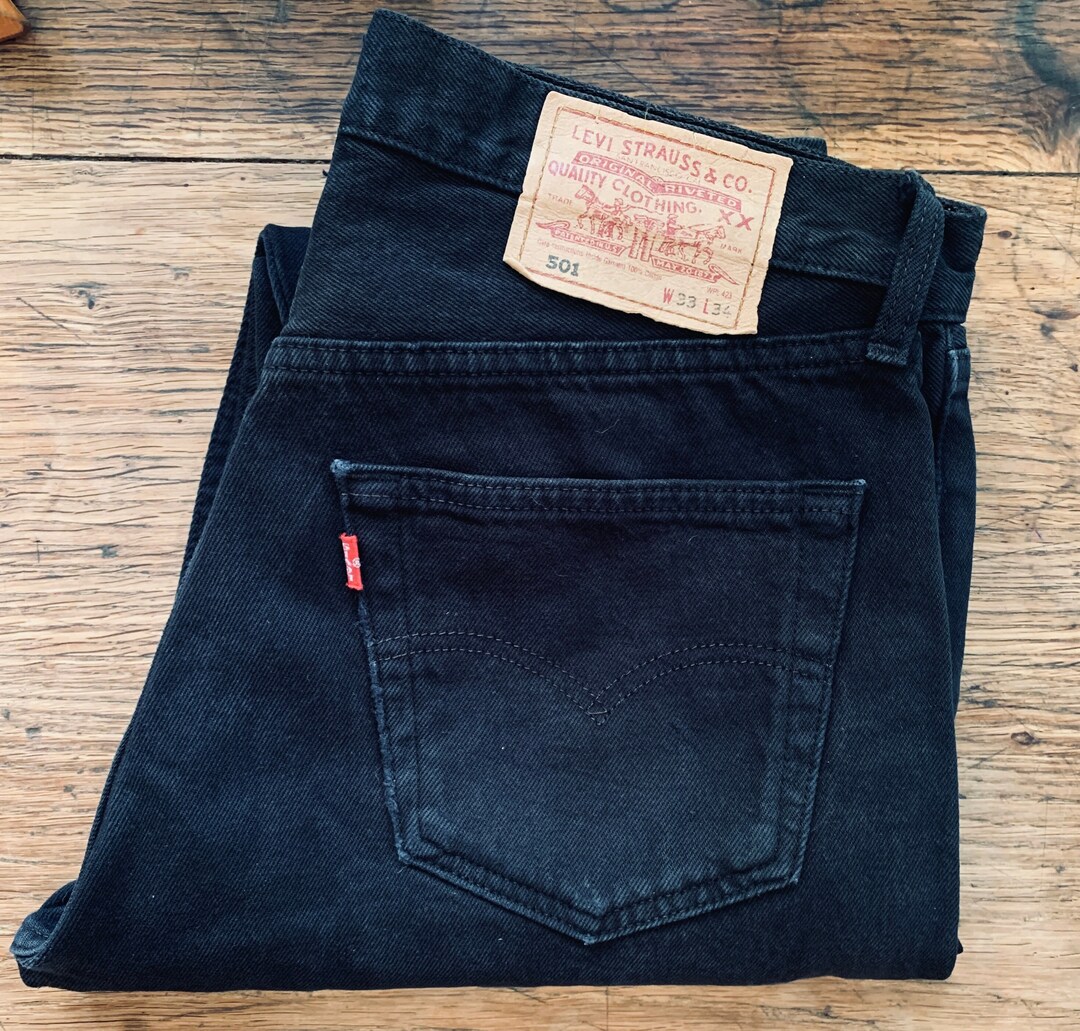 VINTAGE Levi's 501-0658 MADE IN USA. Grey-Black Classic