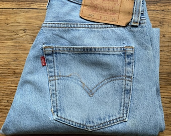 メンズ 90年代 USA製 Levi's 501 ジーンズ デニム ライトブルー W30