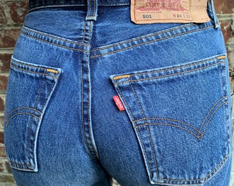 Vintage Levi's 501 Jeans: 90s USA Made Classic Fit Denim W33 L30