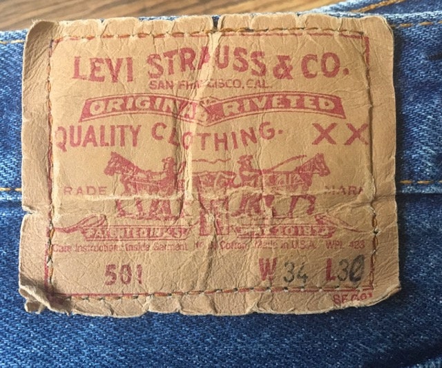 Levis 501 W32 L30 - Etsy