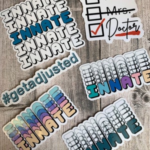 Chiropractic Stickers Phrases | Vinyl Waterproof Stickers | Chiropractic