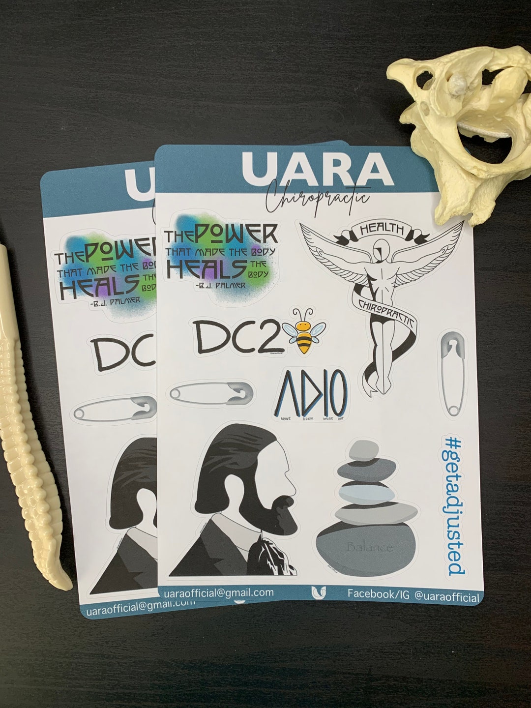 Chiropractic Sticker Sheet | Chiro Sticker Sheet | DC Sticker Sheets ...