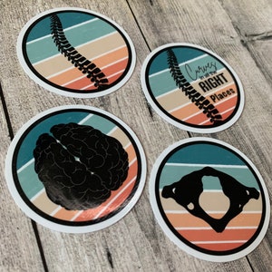 Fall colors chiropractic Stickers