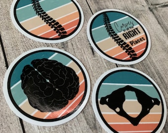 Fall colors chiropractic Stickers