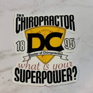 I’m a Chiropractor | vinyl waterproof stickers | Chiropractic