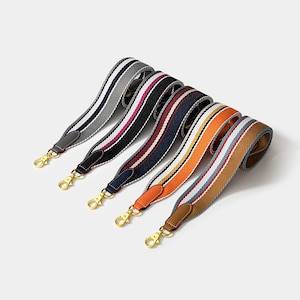 Contrasting Color Striped Straps | Ribbon Straps | Two-color Line Straps | Messenger Bag Straps | Fashion Bag Accessories | Woven Straps