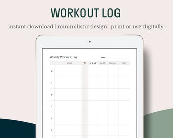 Tygodniowy dziennik treningowy