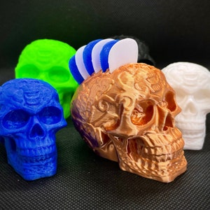 Skull Guitar Pick & Plectrum holder / 3D Printed / Gift / Guitarrista / Bajista / Músicos / Emo / Goth / Para él / Para ella / UK / Fender imagen 1