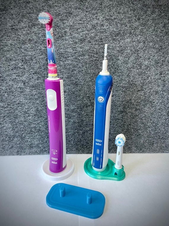 Oral-b Electric Toothbrush 1,2,3 Stand/holder With Drip Tray Toothbrush  Head Holder Mess Free 