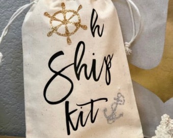 Oh Ship Kit; Cruise Accessories, Bachelorette Cruise, Family Cruise, Cruise Wedding, Cruise Survival Kit