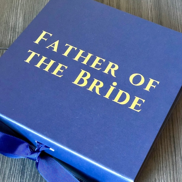 Father of the Bride Gift Box, Father of the Groom Gift Box, Father Gift, Bridal Party Gift Box, Keepsake Gift Box