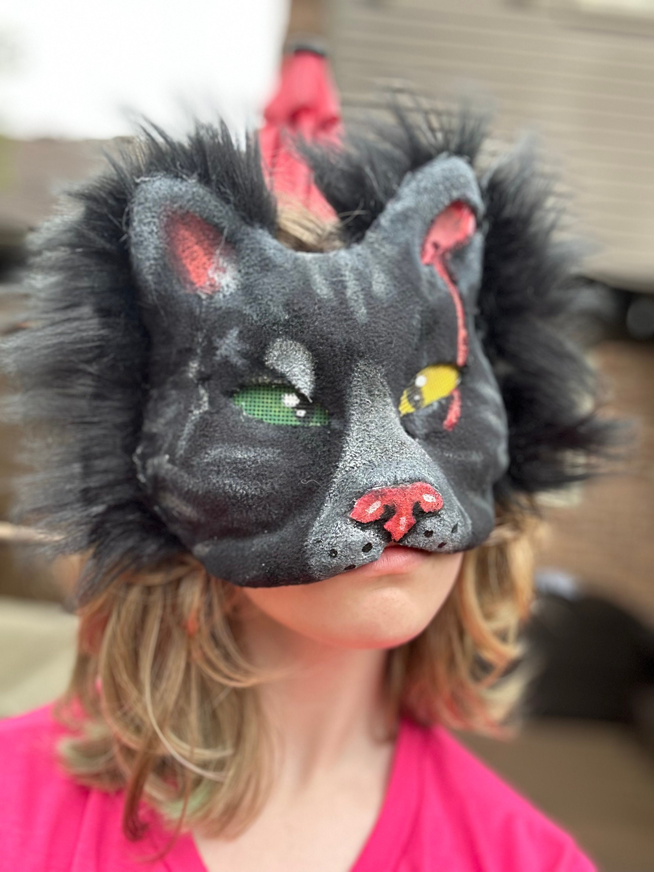 Lynx Mask Printable Halloween Animal Masks Children Jungle Safari Mask  Birthday Party Bobcat Costume Kid Adult Splintercat Wild Cat Carnival 