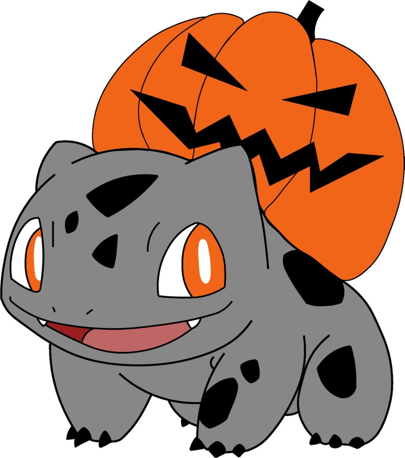 Spooky Bulbasaur Bulbasaur Jackolantern Halloween Etsy