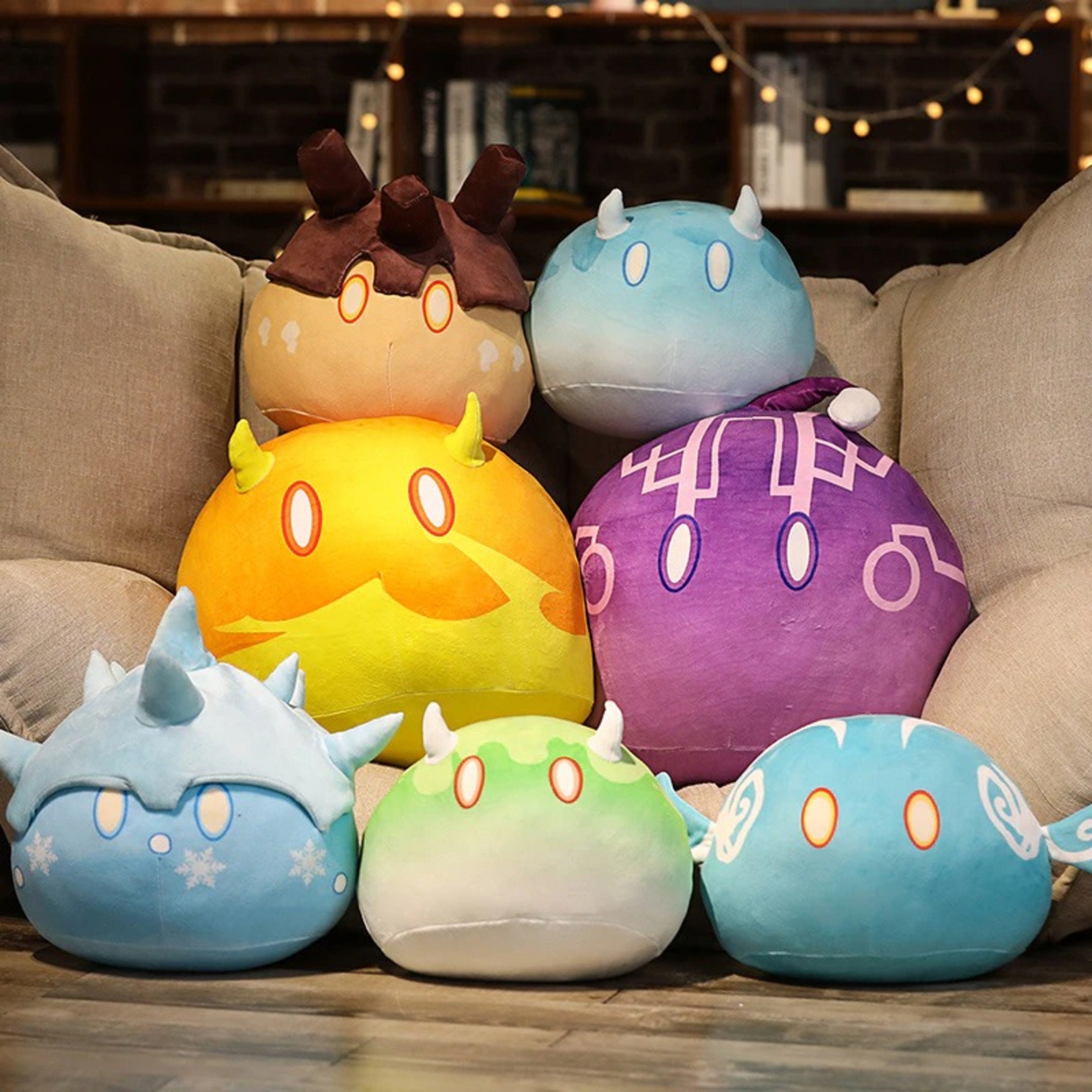 Kids game Genshin Impact Slime plush anime dall pillow | Etsy