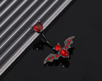 Bat Belly Button Jewelry,belly ring, Navel Piercing Ring, Piercing,bat Belly Ring ,Navel Jewelry Belly ring