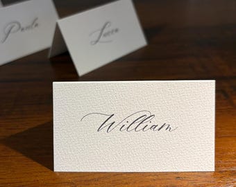 Modern Wedding Name Cards | Name Tags | Place Cards | Black and White | Wedding Table | Guest Name Tags | Minimalist | Name Only