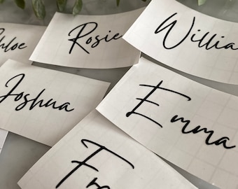 Personalised name/word stickers - BLACK