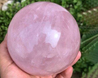 Healing Crystal Natural Pink Rose Quartz Gemstone Balls Divinations Sphere 20SK Healing Crystal Natural Pink Rose Quartz Gemstone Balls Divinations Sphere 20SK