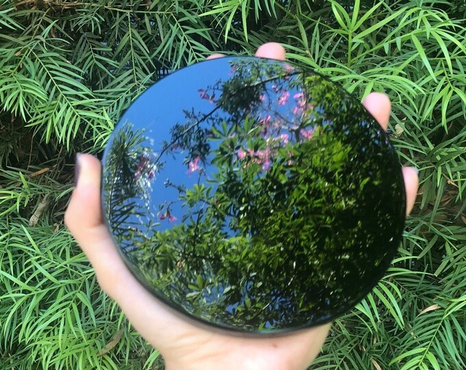 Handheld Cat Scrying Mirror Etsy