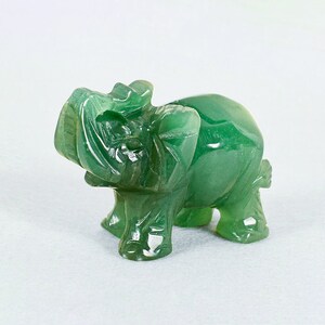 Green Jade Elephant Good Luck for Feng Shui, Elephant Green Aventurine ...