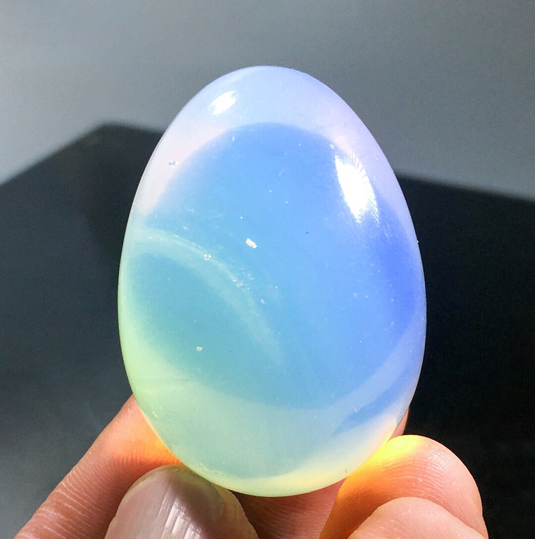 Opal Crystal Egg Natural Opal Egg Polishing Powerful Chakra Energy ...