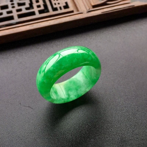 Genuine Green Jade Ring