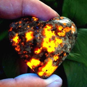 Yooperlite Crystal Heart | Yooperlite Crystal | Natural Stone Yooperlite | Crystal Heart