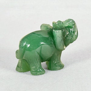 Green Jade Elephant Good Luck for Feng Shui, Elephant Green Aventurine ...