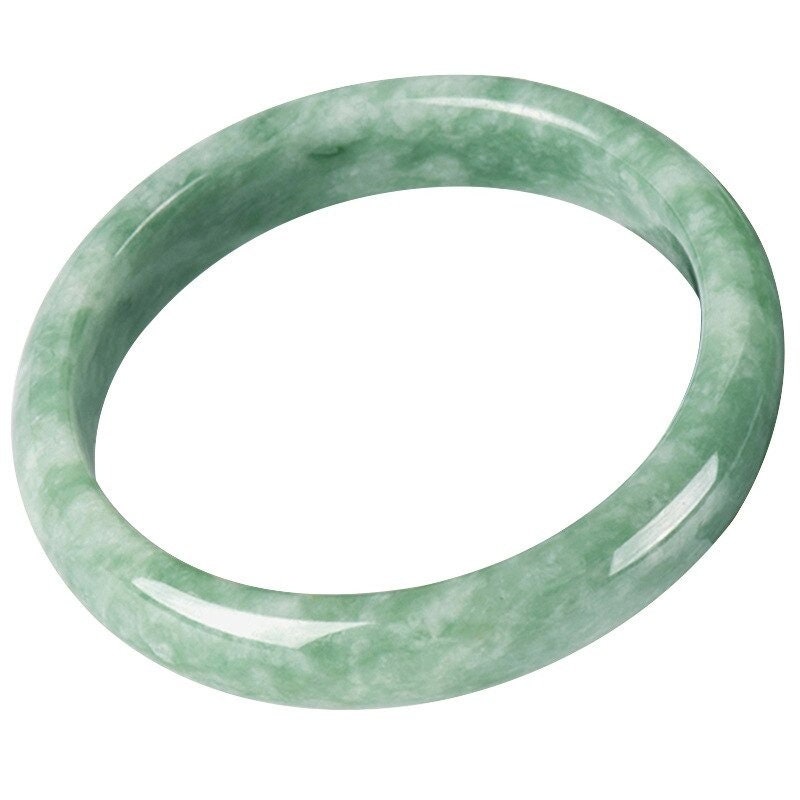Green Jade Bangle Genuine Green Jade Bangle Bracelet - Etsy