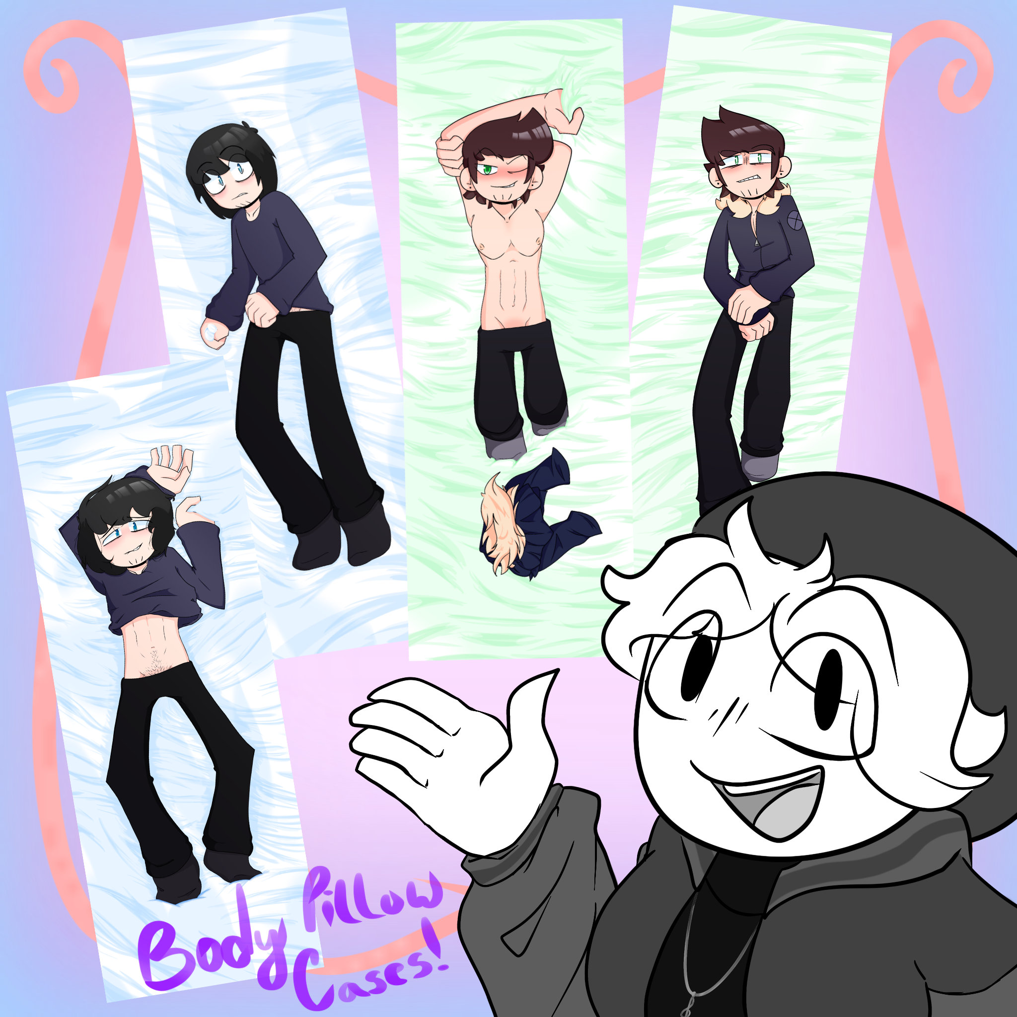Henry/Austin Dakimakura Body Pillow Cases