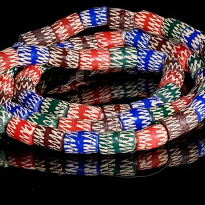 Recycled Glass Beads from Ghana - multicolored - M00346