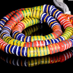 Recycled Glass Beads from Ghana - multicolored - M00397