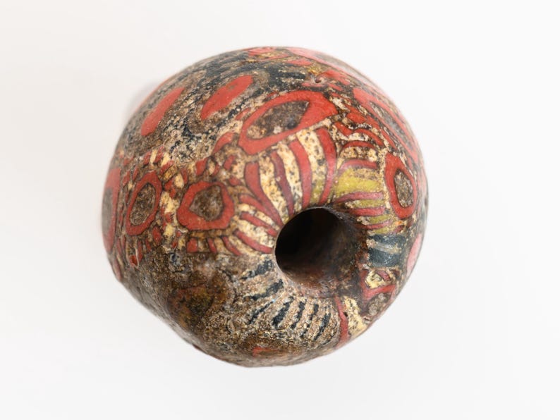 Ancient Islamic Period Glass Morfia or Dhar Verkrun Bead Y23_0391_X - Etsy
