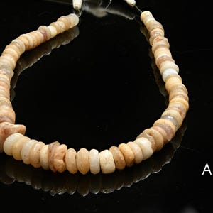 Starożytny, wykopany, mieszany łańcuch agatu, kwarcu i kryształu VB_0303A-C