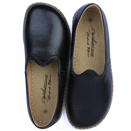 Women's Wide Toe Box Flat Leather Authentic Shoes Comfy Etsy