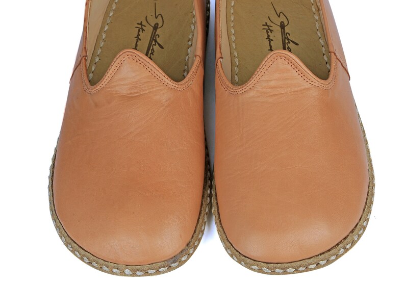 Women's Wide Toe Box Leather Comfy Shoes Authentic Etsy