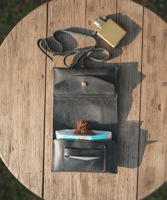 leather tobacco pouch nz sold on Temu New Zealand creating a wellrounded product Leather Tobacco Pouch - Handmade