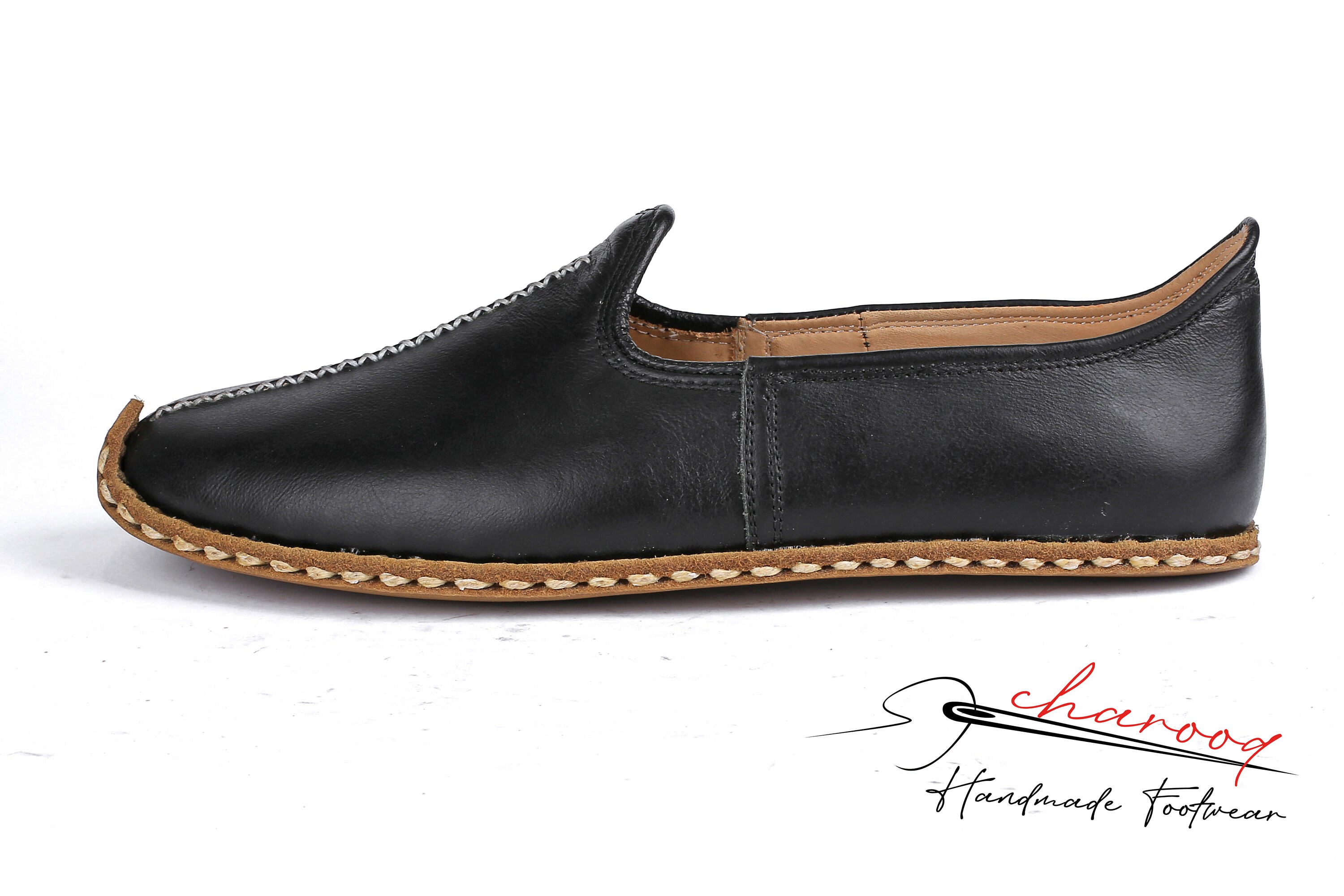 Cydwoq Slip On Shoes 42 US 8.5 Mens Black Leather Handmade USA Artisan Loafers Men main image 2