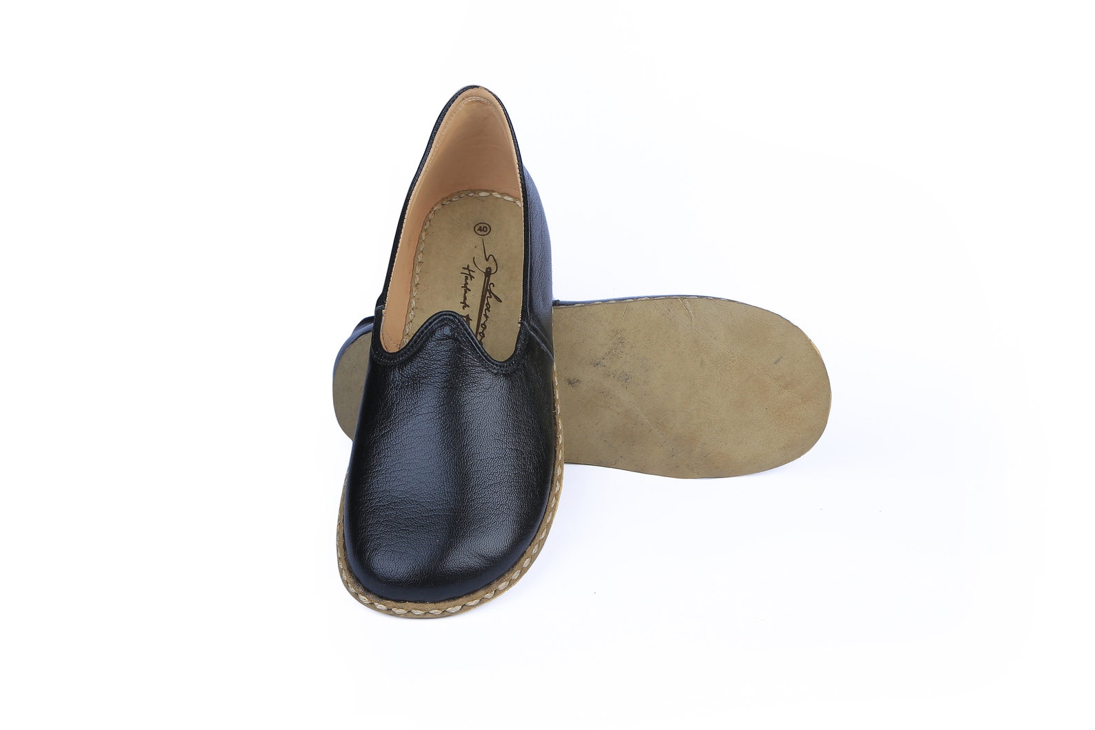 Women's Wide Toe Box Comfy Shoes Natural Leather Etsy