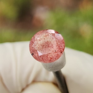 Natural Strawberry Quartz Crystal from Russia, Top Quality Crystal also known as Strawberry Quartz or Cherry Quartz, Rare Mineral, US Seller
