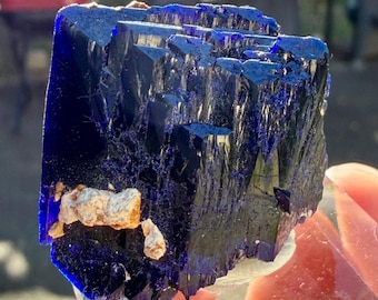 Hochwertiges Azurit-Specimen aus Marokko, beste Qualität tiefblau, Sammlerwahl, 23gm, US Top-Kristalle