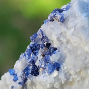 Stunning Blue Cobalt Spinel Specimen from Myanmar, Super Rare Blue Spinel Specimen, 40gm, US TOP Crystals