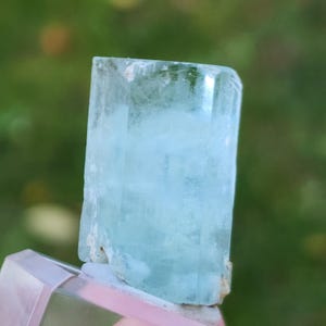 Natural Aquamarine Crystal from Shigar Valley Pakistan, 12gm, US Top Crystals