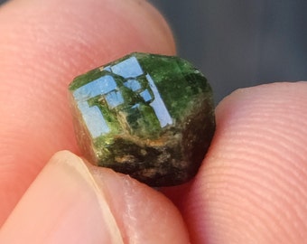 Cristal de turmalina cromada natural de Tanzania, cristal raro, cristales TOP de EE. UU.