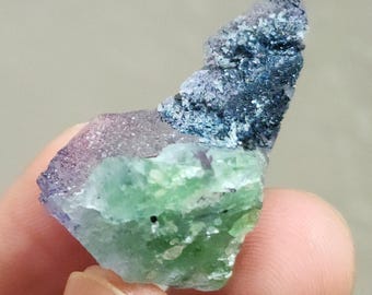 Erongo Mountain Namibia Fluorit, Lila und Grün Kristall, Sammlerstück