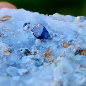 Stunning Blue Cobalt Spinel Specimen from Myanmar, Super Rare Blue Spinel Specimen, 40gm, US TOP Crystals