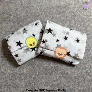 K-Pop Group Surprise Pack: Handmade Stickers, Pins & Keychain