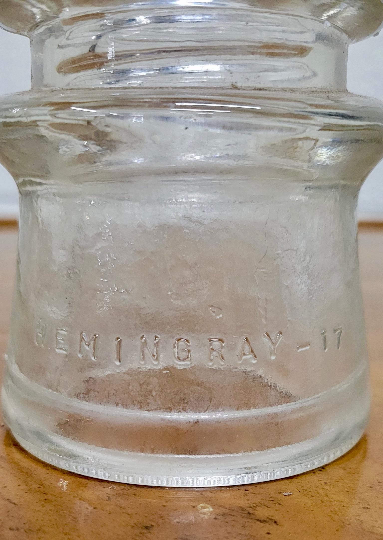 Hemingray 17 Vintage Hemingray 17 Clear Glass Insulator - Etsy