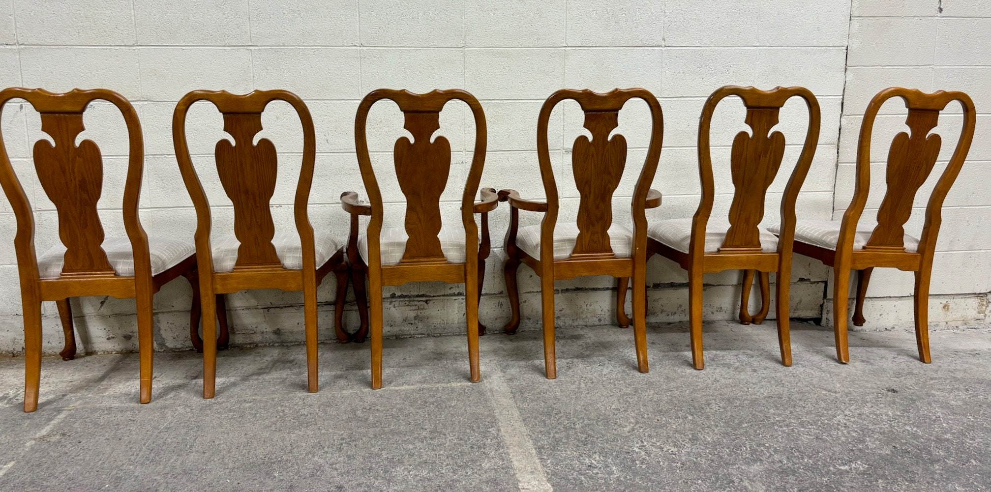 Vintage Universal Furniture Queen Anne Style Dining Chairs