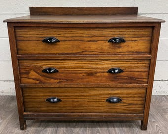 Nichols & Stone Oak Mission 9 Drawers Dresser Vintage Find - Etsy
